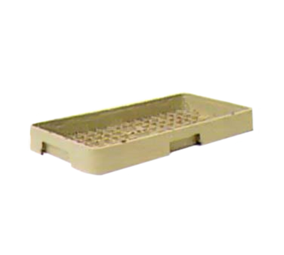 Vollrath HR1 10" W x 19 3/4" D x 2 1/16" H Half Size Co-Polymer Plastic Beige Traex Open Dishwasher Rack