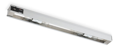 Vollrath 7286603 54" W x 3" D x 2 7/8" H 8 Shatterproof Display 60 Watt Bulbs Toggle Control Switch On Operator's Left Cayenne Light Strip - 120V 60 Watts