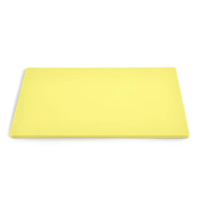 Vollrath 5200050 12" W x 0.5" H x 18" D 1/2" Thickness Yellow Polyethylene Cutting Board