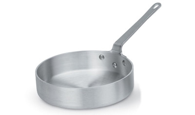 Vollrath 4068 8" W x 2.38" H 2 Qt. 3004 Aluminum Alloy with riveted Non-Insulated Handle Premier Saute Pan