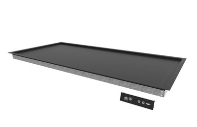 Vollrath FC-4HS-60120-BKR 62" W x 27" D x 5" H Black Aluminum Drop-In Recessed Heated Shelf - 120V 794 Watts