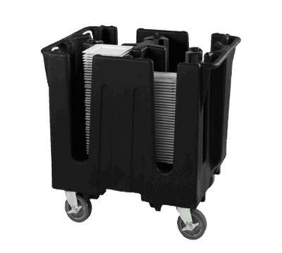 Vollrath SAC-SQ5-06 32 3/4" W x 27 1/2" D x 30 1/2" H 4 Stacks Plastic Black Traex Adjustable Dish Caddy