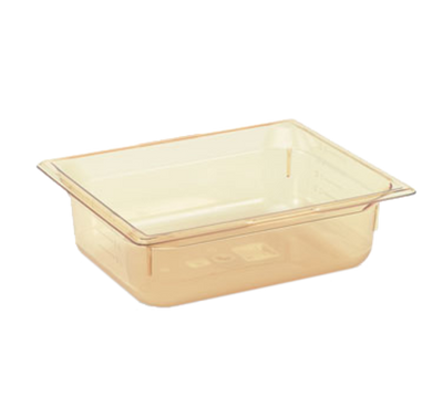 Vollrath 9022410 2.5" Deep High-Temp Amber Resin Super Pan 1/2 GN Food Pan