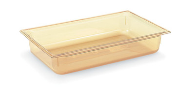 Vollrath 9022410 2.5" Deep High-Temp Amber Resin Super Pan 1/2 GN Food Pan