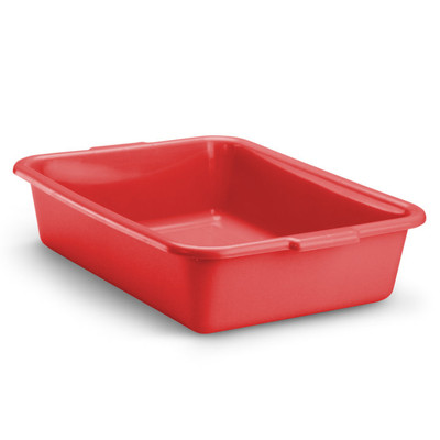 Vollrath 1521-C02 20"W x 15"D x 5" H Red Plastic Traex Color-Mate Food Storage Box
