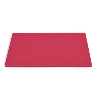 Vollrath 5200240 15" W x 0.5" H x 20" D 1/2" Thickness Red Polyethylene Cutting Board
