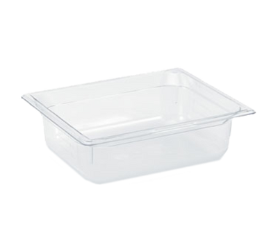 Vollrath 8024410 4" Deep Low-Temp Polycarbonate Clear Plastic Super Pan 1/2 GN Food Pan