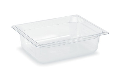Vollrath 8024410 4" Deep Low-Temp Polycarbonate Clear Plastic Super Pan 1/2 GN Food Pan