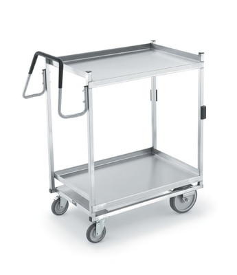 Vollrath 97207 900 Pounds Stainless Steel 2 Solid Shelves Cart