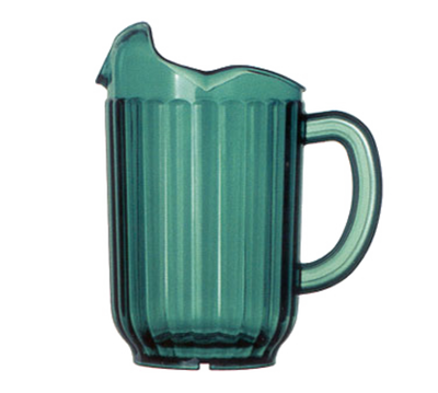 Vollrath 6010-19 7&quot; W x 8.63&quot; H 60 Oz. Green Polycarbonate Tuffex I Deluxe Three-Lipped Pitcher
