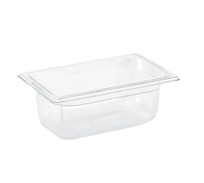 Vollrath 8044410 4" Deep Low-Temp Polycarbonate Clear Plastic Super Pan 1/4 GN Food Pan