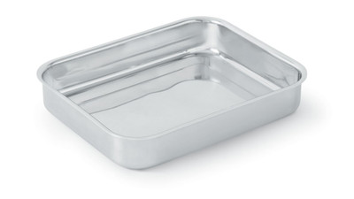 Vollrath 49434 11.63" W x 9.31" D x 2" H 2.8 Qt. Without Handles 3-Ply Construction 18-8 Stainless Steel Miramar Display Cookware Small Food Pan