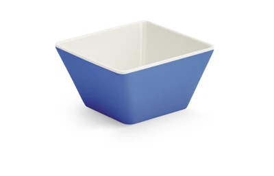 Vollrath V2220030 3.50" W x 3 .50" L x 2.125" H 0.125 Qt. XS Square Blue Melamine Bowl