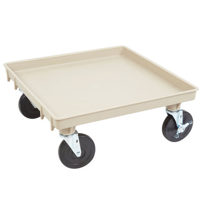 Vollrath 1697-32-LC2 21" W x 21" D Single Stack Platform Design Beige Rack-Master Dolly Base