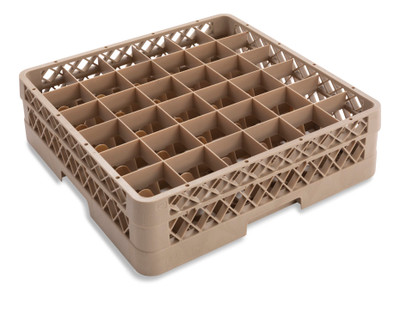 Vollrath TR7C 19.75" W x 5.56" H (36) Square Compartment Size with (1) Compartment Extender Traex Full Size Glass / Stemware Rack