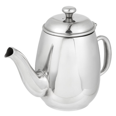 Vollrath 46594 5.125" H 20 Oz. Stainless Steel Gooseneck Spout Hollow Tubular Handle Orion Coffee Server