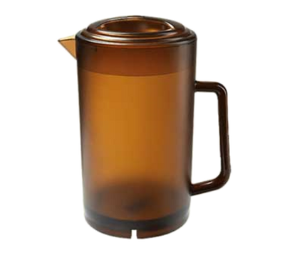 GET P-3064-1-A 64 Oz. Amber SAN Water Pitcher With Lid (1 Dozen)