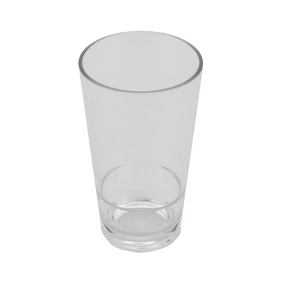 GET S-17-CL 16 Oz. Clear SAN Plastic Revo Pint Glass (12 per Case)