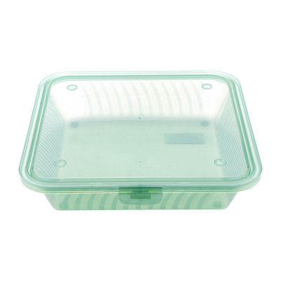 GET EC-17-JA 9" L x 9" W x 2" H 1 Compartment Flat Top Jade Polypropylene GET Food Container (1 Dozen)
