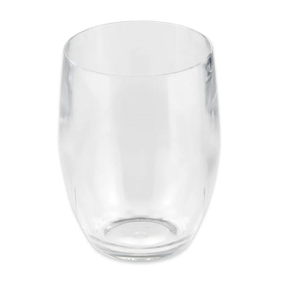 GET SW-1461-CL 12 Oz. Clear SAN Plastic Stemless Wine Glass (Case of 12)