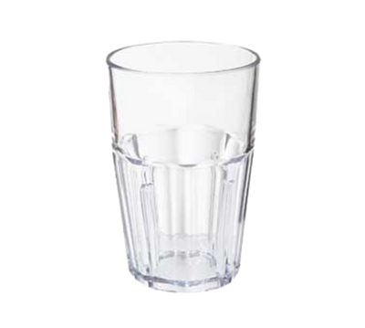 GET 9910-1-CL 10 Oz. Clear SAN Plastic Bahama Double Rock Tumbler