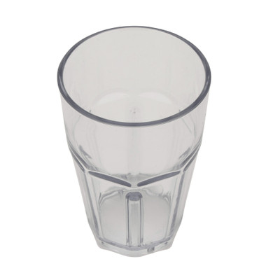 GET 9910-1-CL 10 Oz. Clear SAN Plastic Bahama Double Rock Tumbler (1 Dozen)