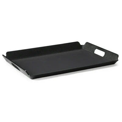 GET RST-1523-BK 21 1/4" x 15 1/4" Rectangular Black Non-Skid Designed To Fit Dinex Delivery Cart Healthcare Room Service Tray