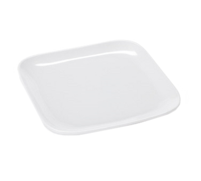 GET CS-6119-W 9-1/2&quot; L x 9-1/2&quot; W White Melamine Square Coupe Siciliano Plate