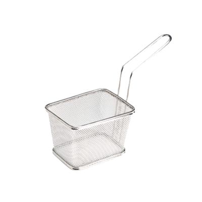 GET 4-81868 Rectangular Stainless Steel Serving Fry Basket
