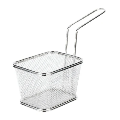 GET 4-81868 Rectangular Stainless Steel Serving Fry Basket