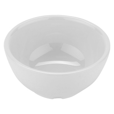 GET B-525-DW 16 Oz. White Melamine Round Diamond Bowl