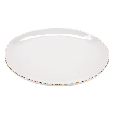 GET CS-10-UM 10 1/2" Dia. Cream Round Melamine Urban Mill Plate (1 Dozen)