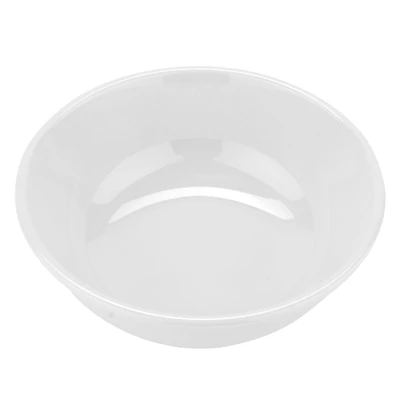 GET B-24-DW 24 Oz. White Melamine Round Diamond Bowl