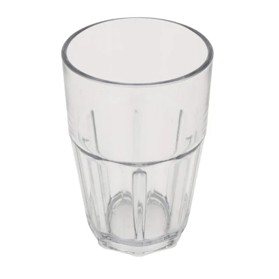 GET 9914-1-CL 14 Oz. Clear SAN Plastic Bahama Double Rock Tumbler