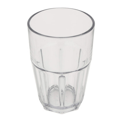 GET 9914-1-CL 14 Oz. Clear SAN Plastic Bahama Double Rock Tumbler