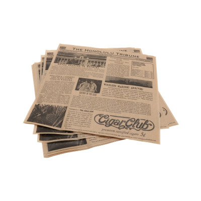 GET 4-TH1700 12" W x 12" D Brown Paper Food-Safe Hawaii Newsprint Liner
