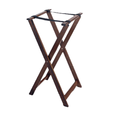 GET TSW-103 31 1/2" High Mahogany Hardwood Tray Stand