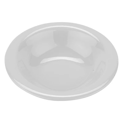GET B-127-DW 12 Oz. White Melamine Round Narrow Rim Diamond Bowl