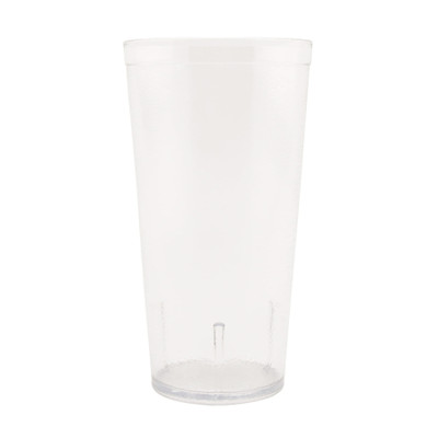 GET 6620-1-CL 20 Oz. Clear SAN Plastic Textured Tumbler