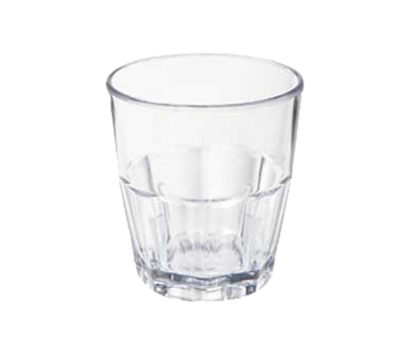 GET 9955-1-CL 5-1/2 Oz. Clear SAN Plastic Bahama Rock Tumbler