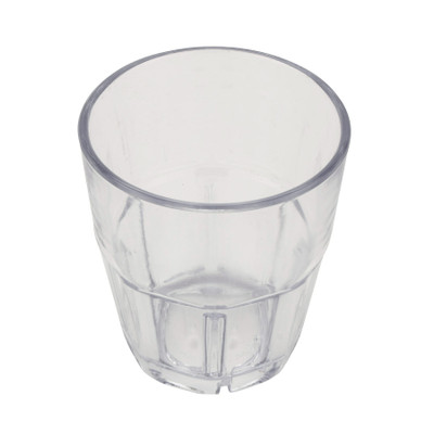 GET 9955-1-CL 5-1/2 Oz. Clear SAN Plastic Bahama Rock Tumbler