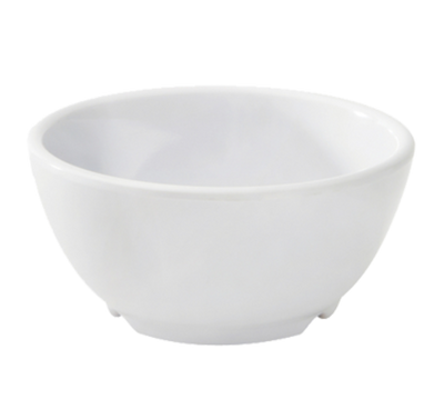 GET B-45-DW 10 Oz. White Melamine Round Diamond Bowl