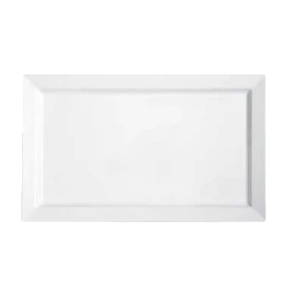 GET ML-116-W Rectangular Melamine White Bake & Brew Display Tray