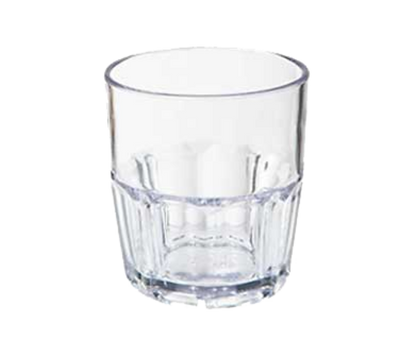 GET 9909-1-CL 9 Oz. Clear SAN Plastic Bahama Rock Tumbler