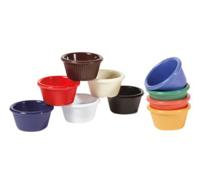 GET RM-387-W 2 Oz. White Cone Shape Fluted Ramekin (1 Dozen Per Case)