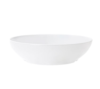 GET CS-6106-W 8.5&quot; W x 2.25&quot; H x 8.5&quot; D 1.3 Qt. Melamine White Round Siciliano Bowl