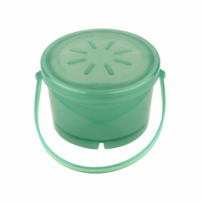 GET EC-07-1-JA 12 Oz. 4 1/4" Dia. x 2 3/4" Dia. With Handle Jade Polypropylene 1-Compartment G.E.T Soup Container