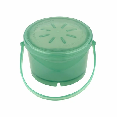 GET EC-07-1-JA 12 Oz. 4 1/4" Dia. x 2 3/4" Dia. With Handle Jade Polypropylene 1-Compartment G.E.T Soup Container