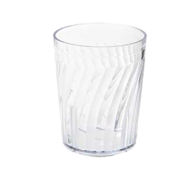 GET 2206-1-CL 6 Oz. Clear SAN Plastic Textured Tahiti Juice Tumbler