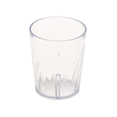 GET 2206-1-CL 6 Oz. Clear SAN Plastic Textured Tahiti Juice Tumbler